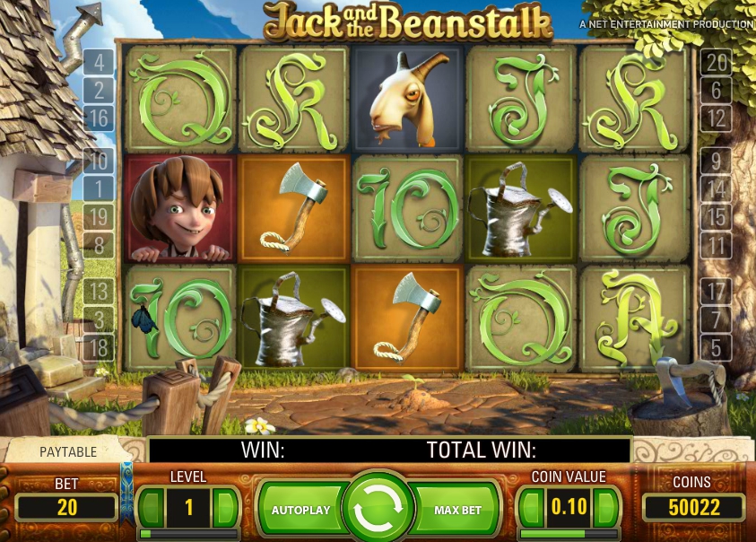 Игровой автомат 3D Jack and the Beanstalk